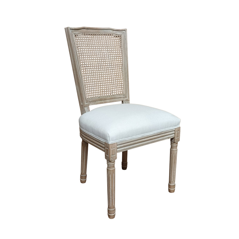 Cargue la imagen en el visor de la galería, Silla para Interior de Madera Color Beige Louis Wooden Banquete - 9FMWOO