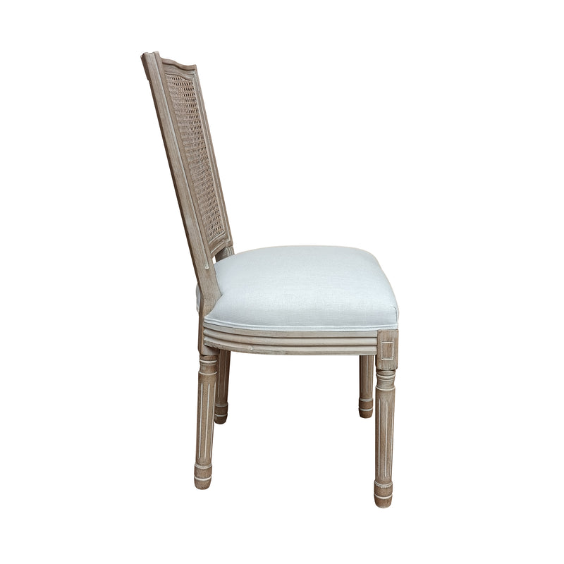 Cargue la imagen en el visor de la galería, Silla para Interior de Madera Color Beige Louis Wooden Banquete - 9FMWOO