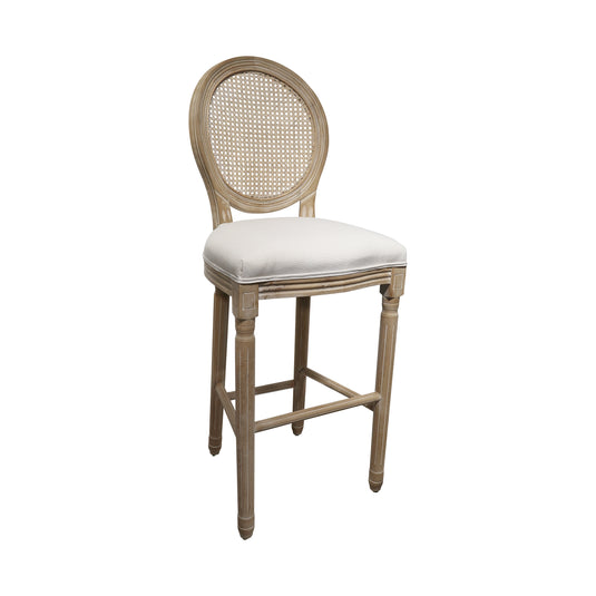 Silla Alta para Interior de Madera Color Natural Louis Banquete - 9FM-ALT