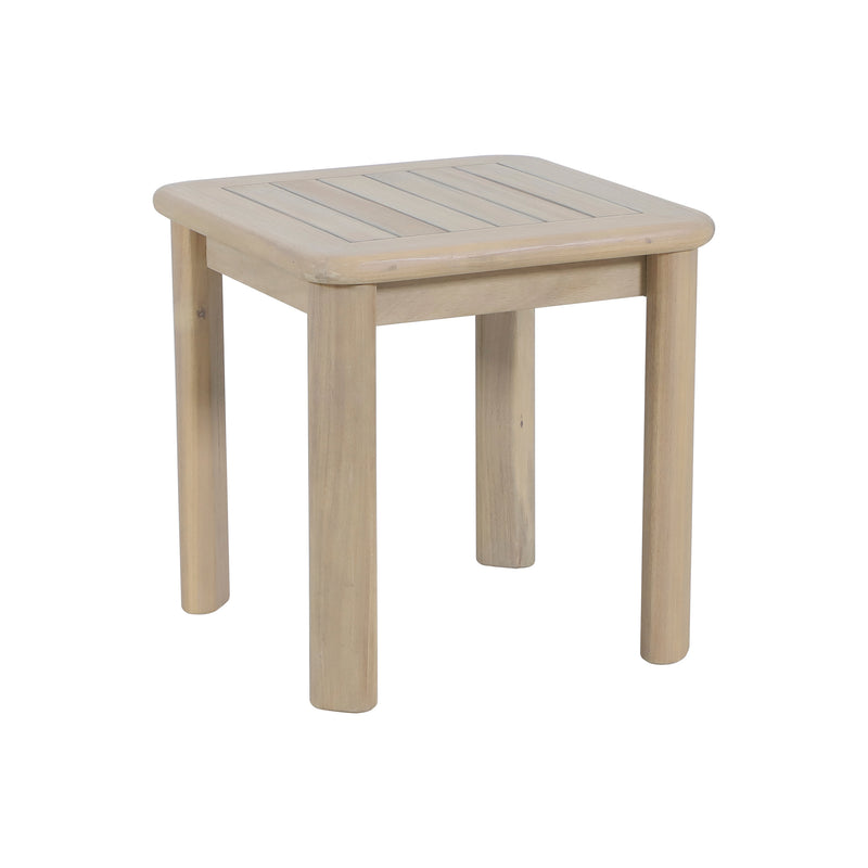 Load image into Gallery viewer, Set triple de madera Licius con mesa de centro y mesa bistro para exterior color natural - HUC41294-53-31-36