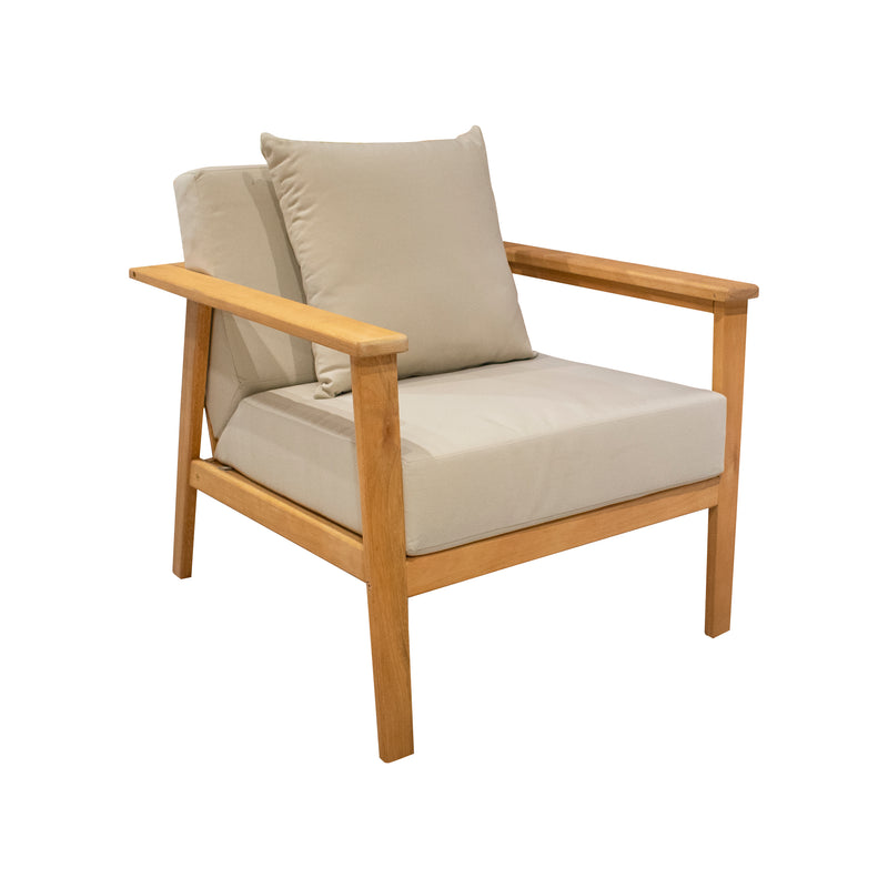 Cargue la imagen en el visor de la galería, Sala para Exterior e Interior de Madera Acacia Color Blanco LAGUNA DOBLE-HU22057
