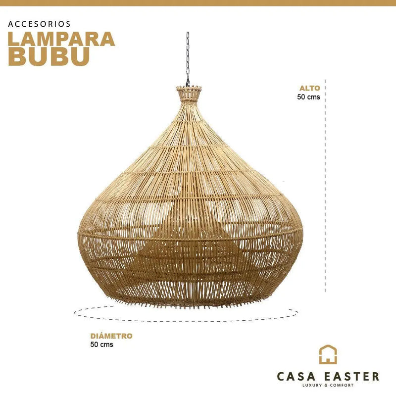 Cargue la imagen en el visor de la galería, Lampara Decorativa Colgante para exterior y interior Color Natural BUBU-401641