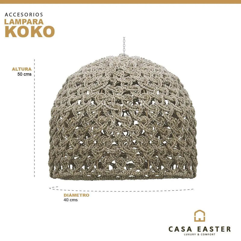 Cargue la imagen en el visor de la galería, Lampara Decorativa Colgante para exterior y interior Natural KOKO-401617