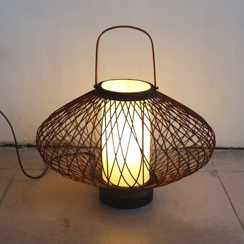 Cargue la imagen en el visor de la galería, Lampara estilo Bamboo 38*36 MEJ8458 CasaEaster