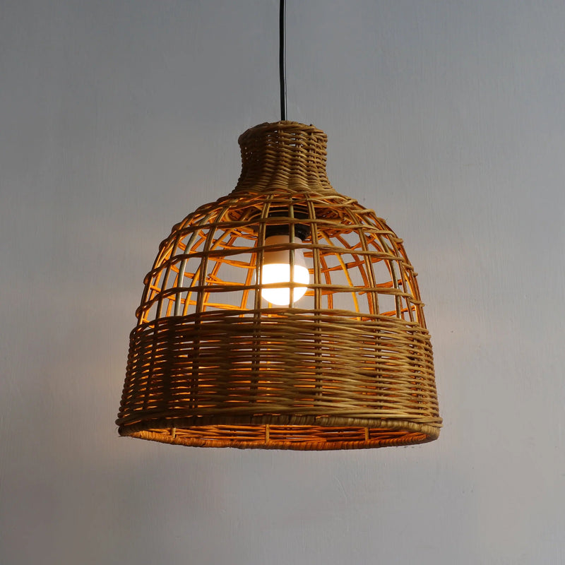 Cargue la imagen en el visor de la galería, Lampara estilo Rattan 25*25 MEJ9170 CasaEaster