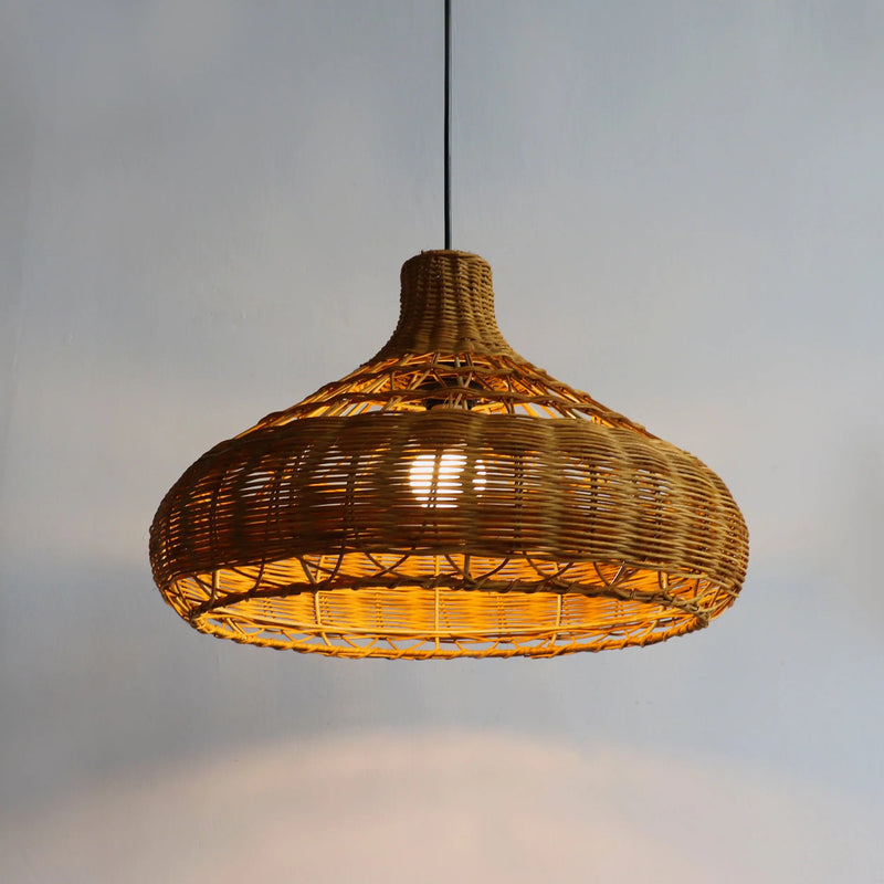 Cargue la imagen en el visor de la galería, Lampara estilo Rattan 45*30 MEJ9171 CasaEaster