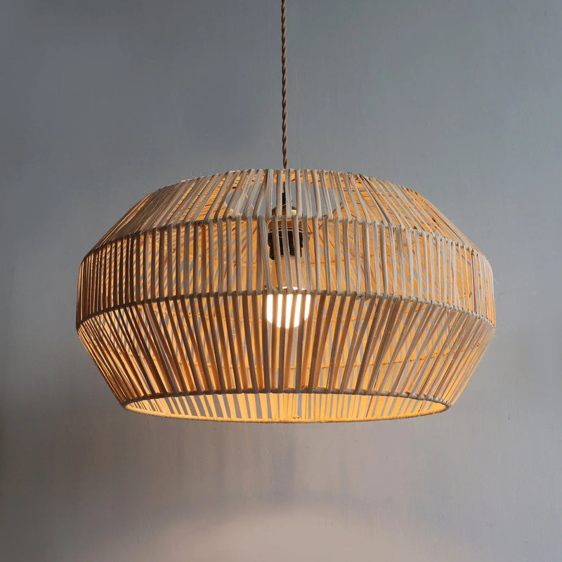 Cargue la imagen en el visor de la galería, Lampara estilo Rattan 50*25 MEJ9188 CasaEaster