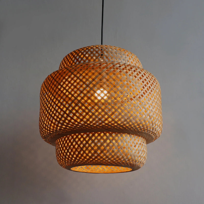 Cargue la imagen en el visor de la galería, Lampara estilo bamboo 40*38 MEJ8123 CasaEaster