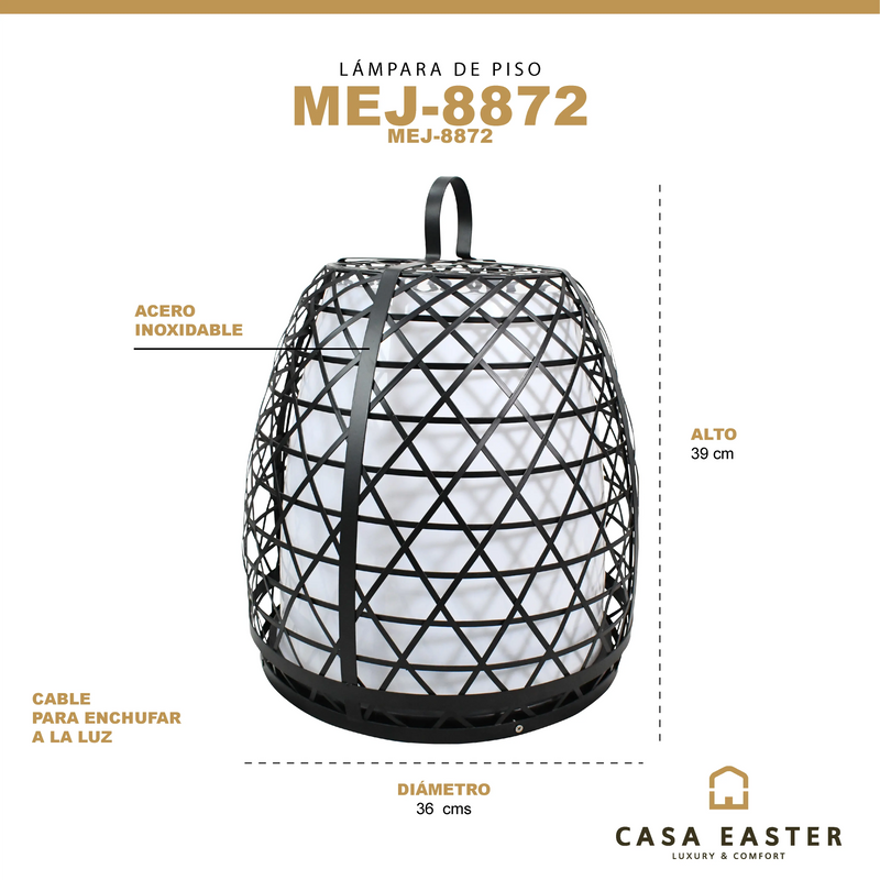 Cargue la imagen en el visor de la galería, Lampara stilo stainless steel 36*39 MEJ8872 CasaEaster