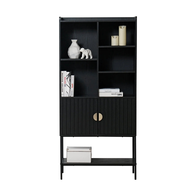 Cargue la imagen en el visor de la galería, Librero 31255B Color Negro - 31255B CasaEaster