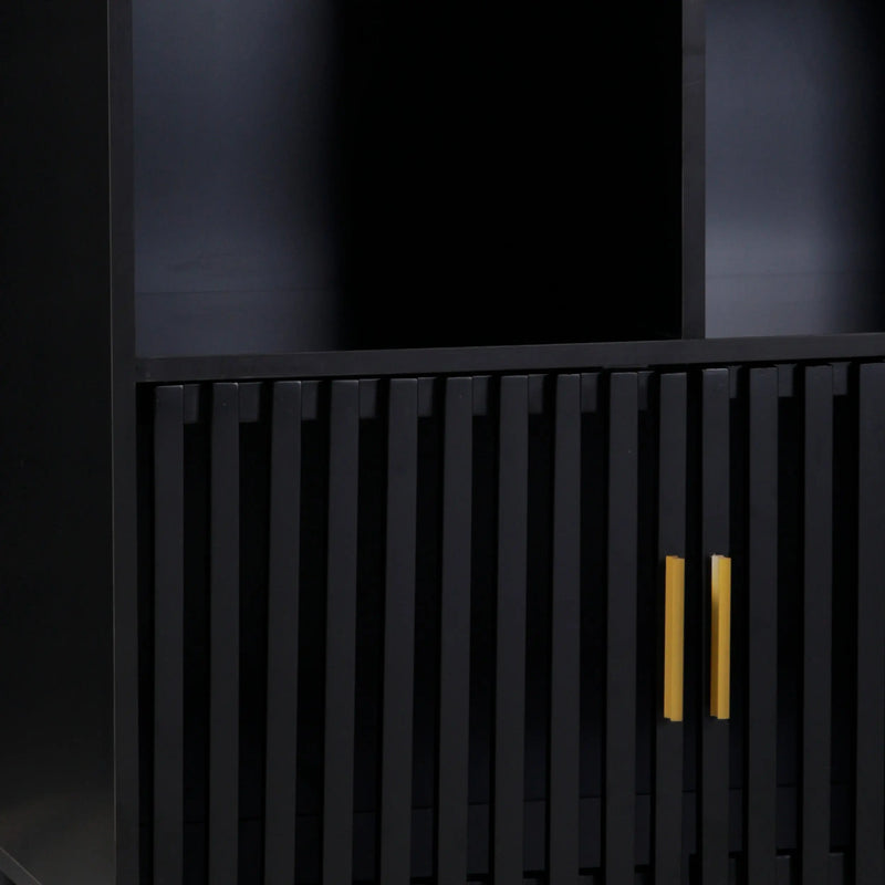 Cargue la imagen en el visor de la galería, Librero 31472B-ME Color Negro - 31472B-ME CasaEaster