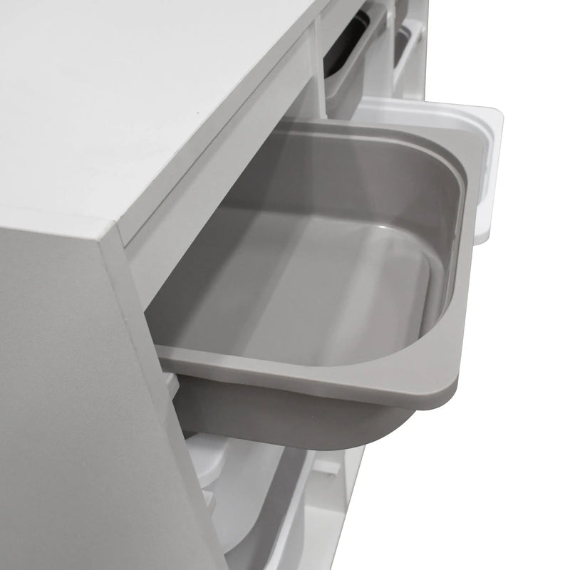 Cargue la imagen en el visor de la galería, Librero de almacenaje para interior de 9 cajas color blanco SRW363 CasaEaster