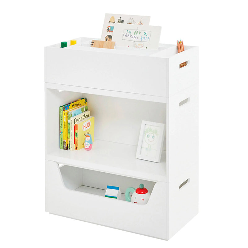 Cargue la imagen en el visor de la galería, Librero para interior desmontable 3 niveles color blanco SRW0422 CasaEaster