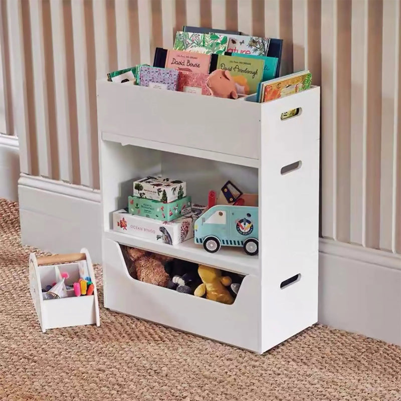 Cargue la imagen en el visor de la galería, Librero para interior desmontable 3 niveles color blanco SRW0422 CasaEaster