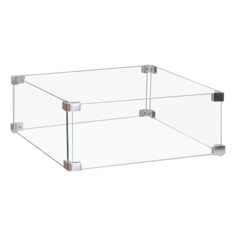 Cargue la imagen en el visor de la galería, Parabrisas para fogata de vidrio cuadrada - M130500361