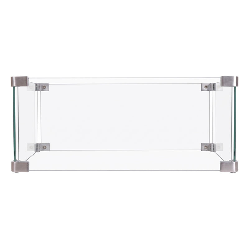 Cargue la imagen en el visor de la galería, Parabrisas para fogata de vidrio cuadrada - M130500361