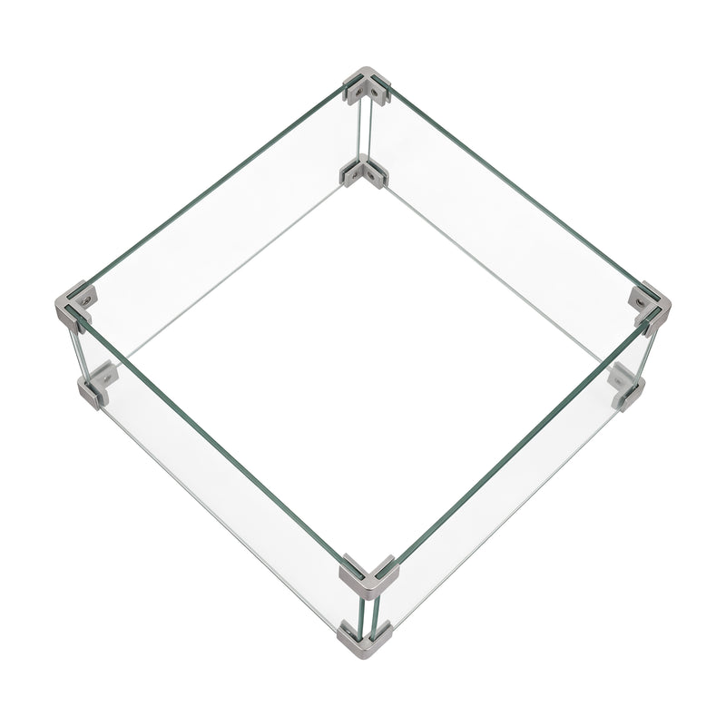 Cargue la imagen en el visor de la galería, Parabrisas para fogata de vidrio cuadrada - M130500361