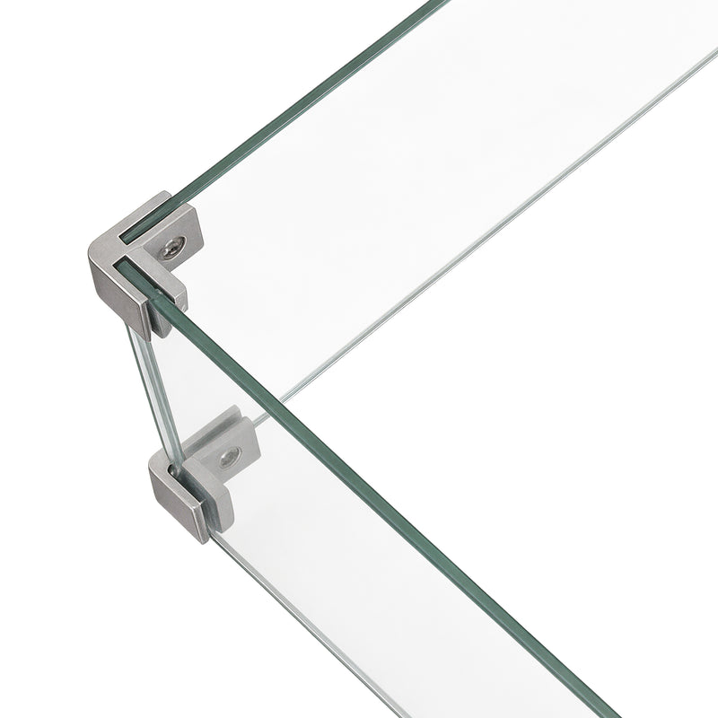 Cargue la imagen en el visor de la galería, Parabrisas para fogata de vidrio cuadrada - M130500361