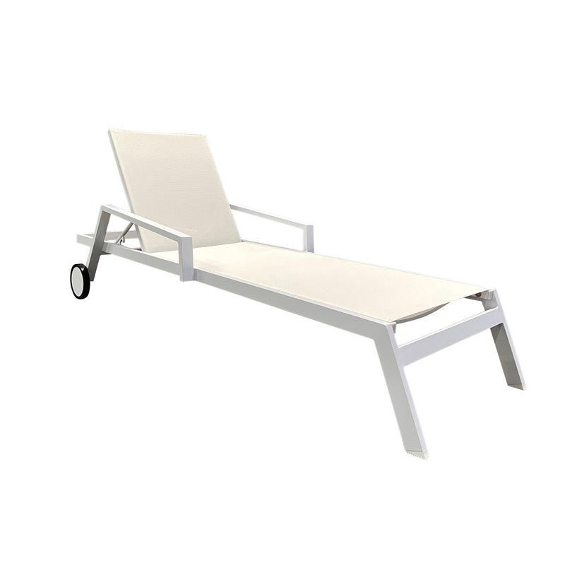 Cargue la imagen en el visor de la galería, Camastro para exterior color Blanco Madrid - GF6326-WH