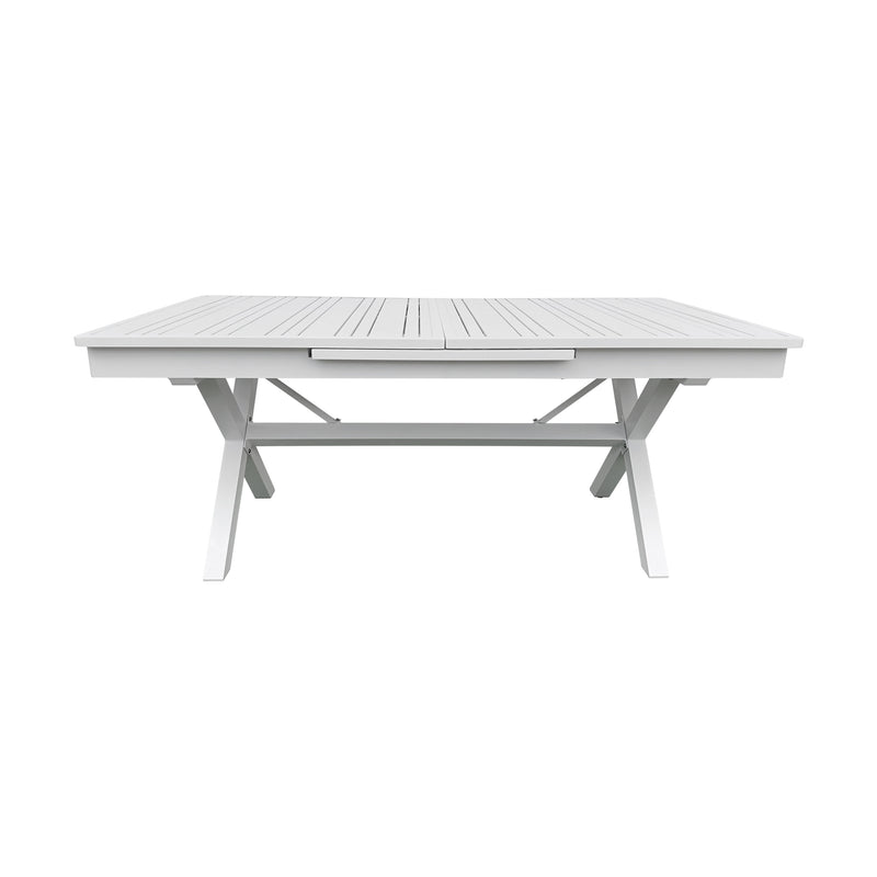 Cargue la imagen en el visor de la galería, Mesa de Comedor expandible 1.8 M / 2.4 M Malke color Blanca - SDT23904180WH