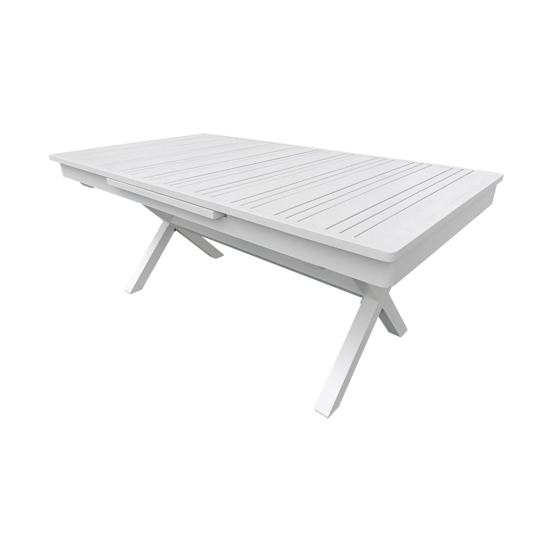Cargue la imagen en el visor de la galería, Mesa de Comedor expandible 1.8 M / 2.4 M Malke color Blanca - SDT23904180WH