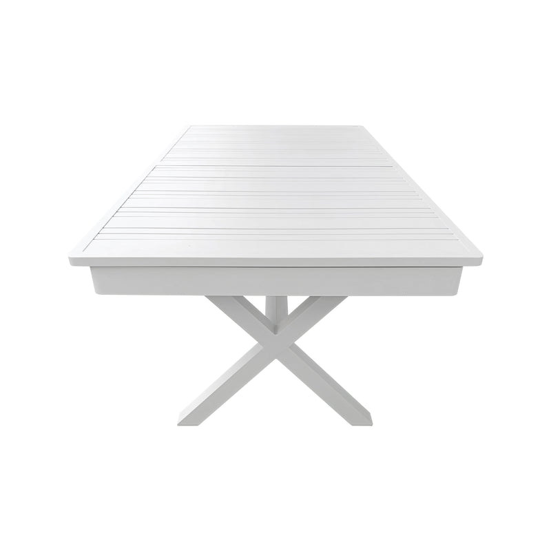 Cargue la imagen en el visor de la galería, Mesa de Comedor expandible 1.8 M / 2.4 M Malke color Blanca - SDT23904180WH