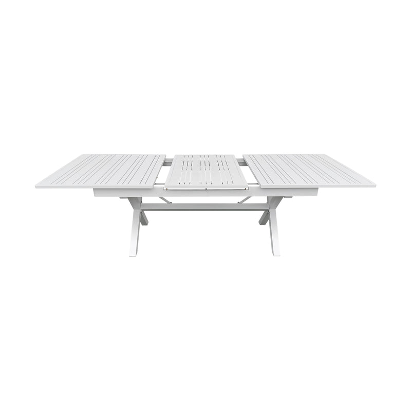 Cargue la imagen en el visor de la galería, Mesa de Comedor expandible 1.8 M / 2.4 M Malke color Blanca - SDT23904180WH