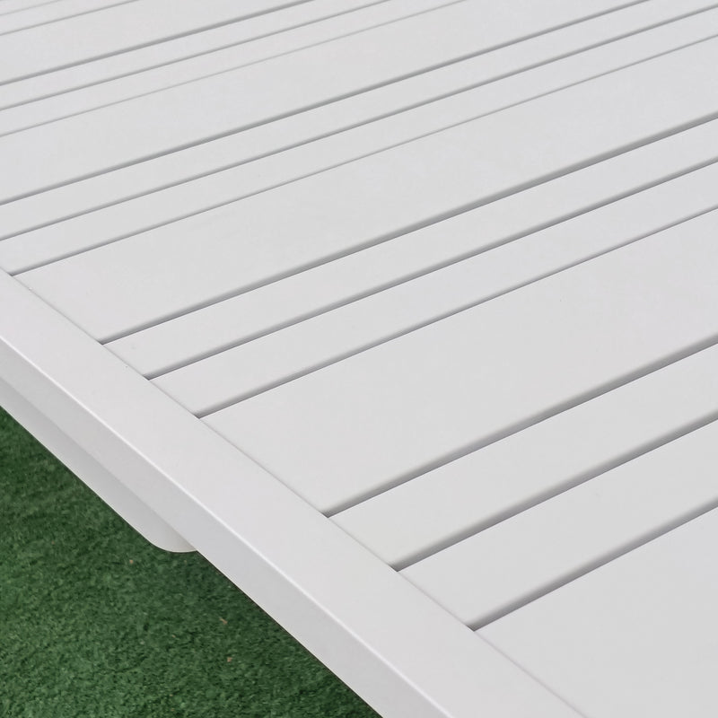 Cargue la imagen en el visor de la galería, Mesa de Comedor expandible 1.8 M / 2.4 M Malke color Blanca - SDT23904180WH