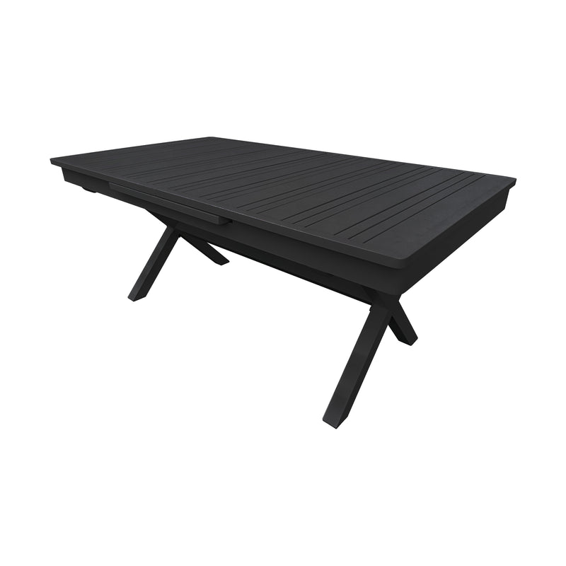 Cargue la imagen en el visor de la galería, Mesa de Comedor expandible 1.8 M / 2.4 M Malke color Carbon - SDT23904180