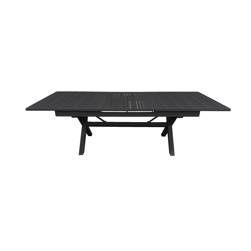 Cargue la imagen en el visor de la galería, Mesa de Comedor expandible 1.8 M / 2.4 M Malke color Carbon - SDT23904180