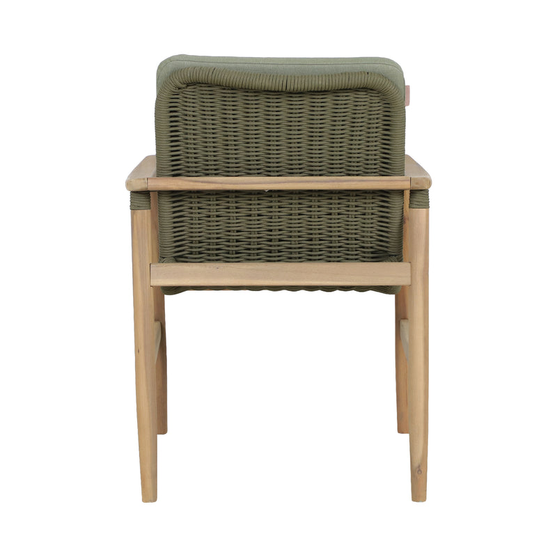 Cargue la imagen en el visor de la galería, Silla de madera MASAYA color verde claro - HUC41117-LVE