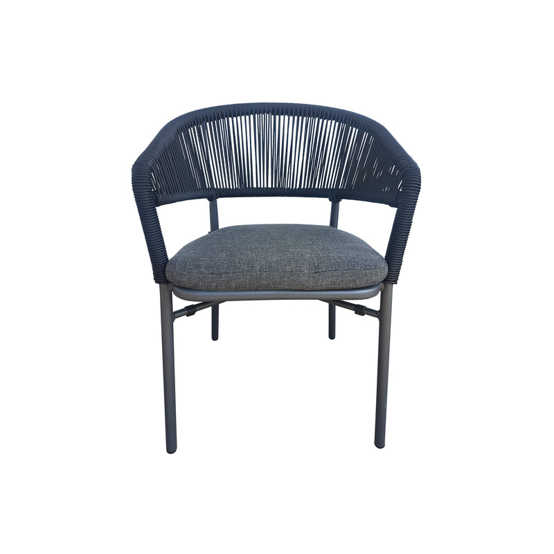 Cargue la imagen en el visor de la galería, Silla de Aluminio MB4125 Color Negro&Gris - MB4125