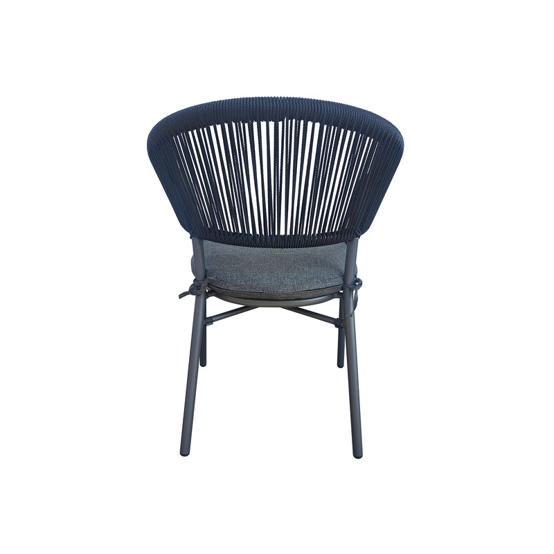 Cargue la imagen en el visor de la galería, Silla de Aluminio MB4125 Color Negro&Gris - MB4125