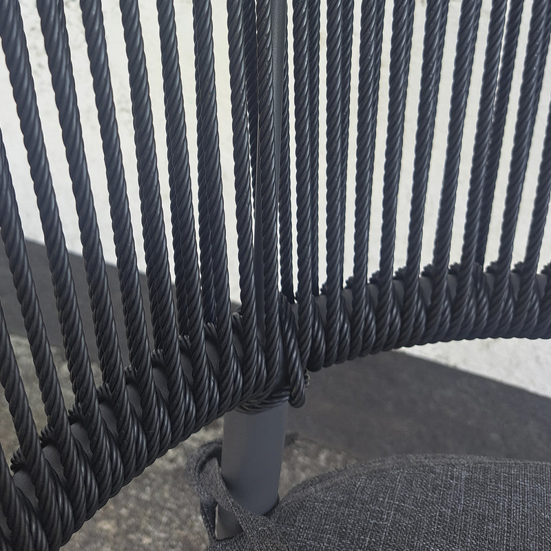 Cargue la imagen en el visor de la galería, Silla de Aluminio MB4125 Color Negro&Gris - MB4125