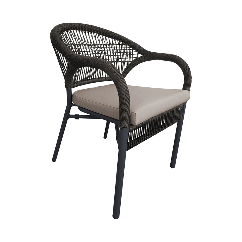 Cargue la imagen en el visor de la galería, Silla de Aluminio MB4137 Color café - MB4137-BR