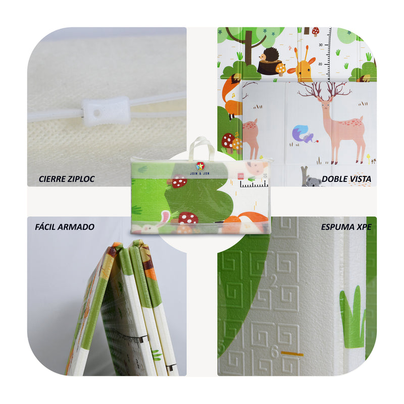 Cargue la imagen en el visor de la galería, Tapete para gatear de bebe 148*191 CMS animales - MCC02