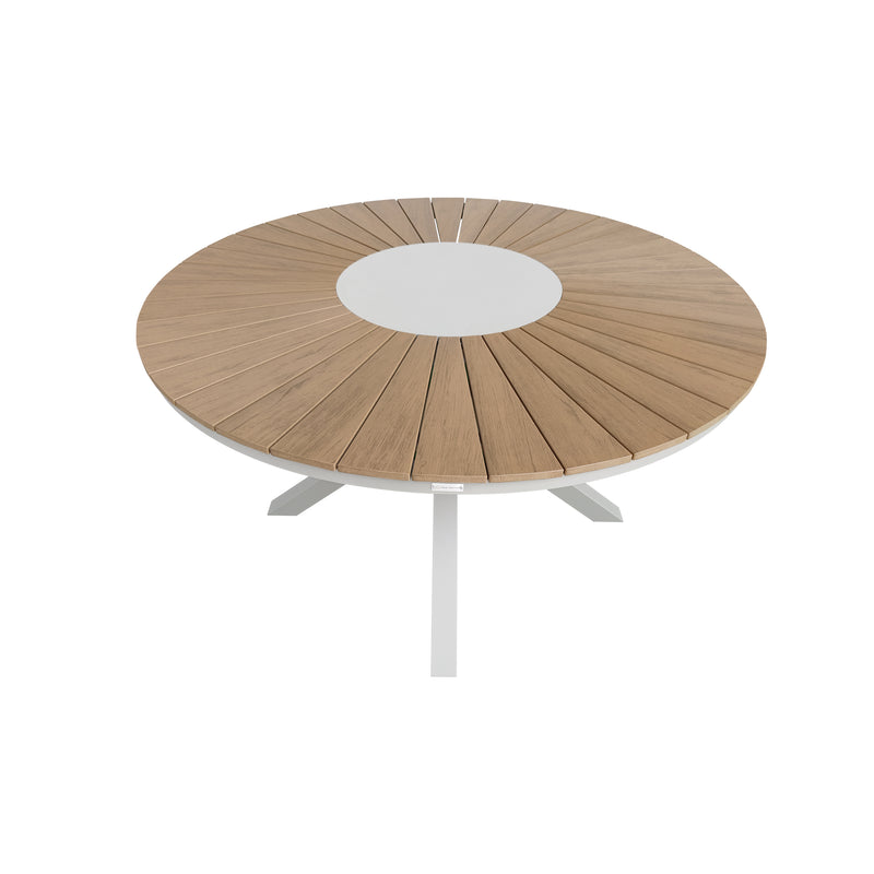 Cargue la imagen en el visor de la galería, Mesa de comedor redonda 1.3 m Menora color Blanco - ME91WH