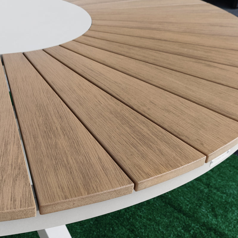 Cargue la imagen en el visor de la galería, Mesa de comedor redonda 1.3 m Menora color Blanco - ME91WH