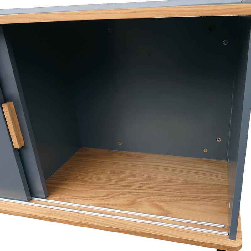 Cargue la imagen en el visor de la galería, Bufetera Color Gris Oscuro -1003-94036099-13