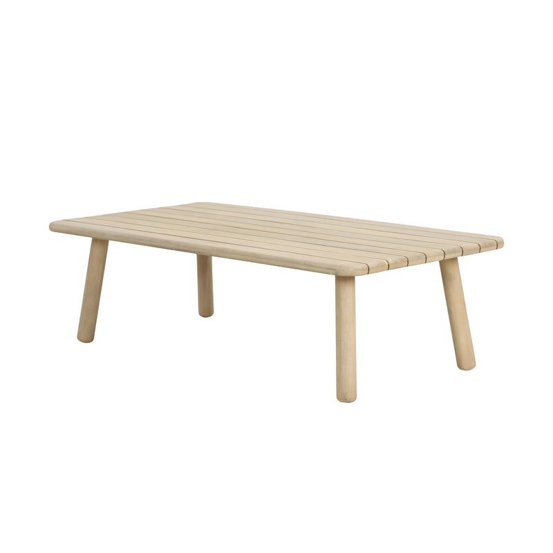 Cargue la imagen en el visor de la galería, Mesa de centro 1.3 Anya rectangular de madera color natural - HUC38467