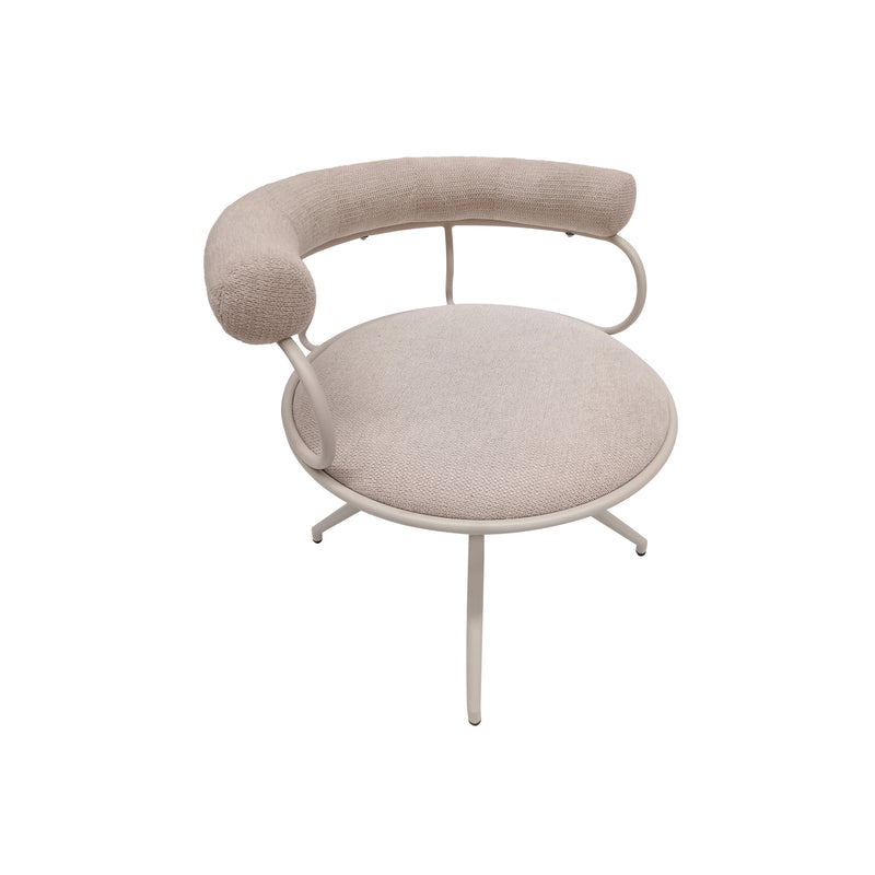 Cargue la imagen en el visor de la galería, Silla para Interior de Metal MIMI Color Beige - 23067139