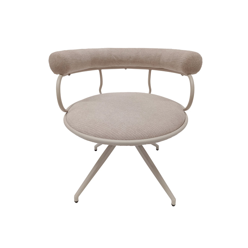 Cargue la imagen en el visor de la galería, Silla para Interior de Metal MIMI Color Beige - 23067139