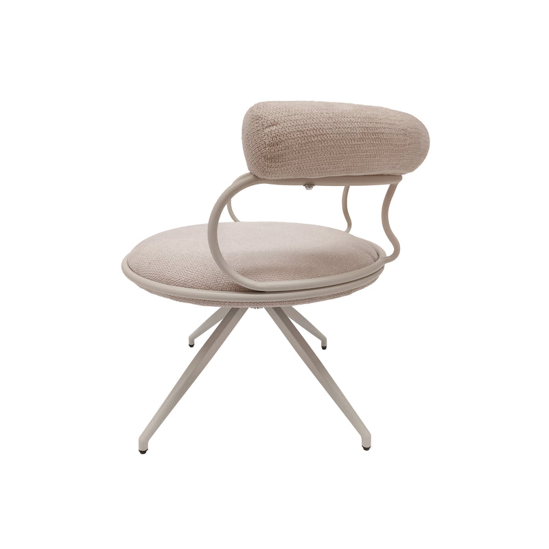 Cargue la imagen en el visor de la galería, Silla para Interior de Metal MIMI Color Beige - 23067139
