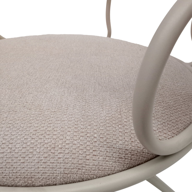 Cargue la imagen en el visor de la galería, Silla para Interior de Metal MIMI Color Beige - 23067139