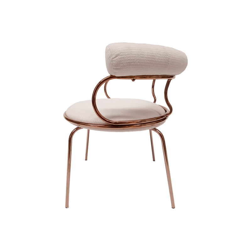 Cargue la imagen en el visor de la galería, Silla de Interior de Metal MIMI Color Blanco- 23062140