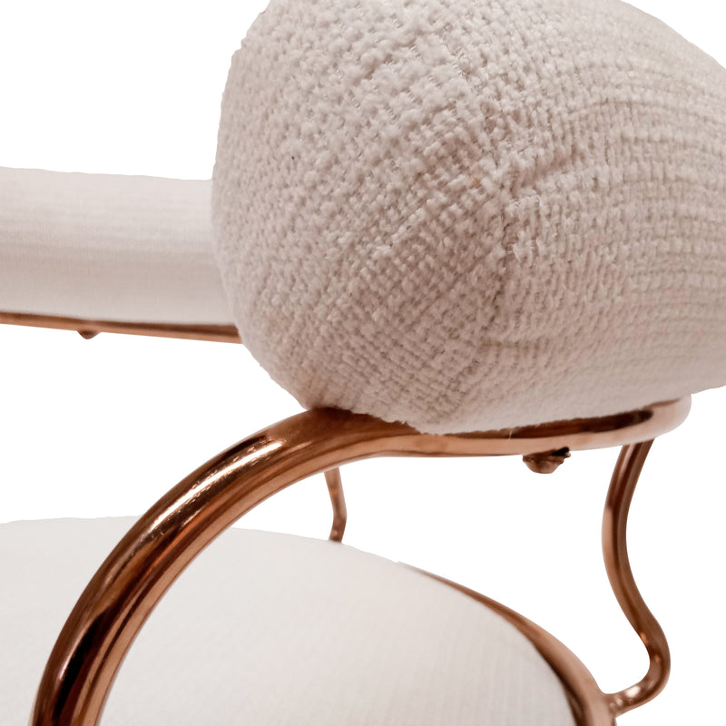 Cargue la imagen en el visor de la galería, Silla de Interior de Metal MIMI Color Blanco- 23062140