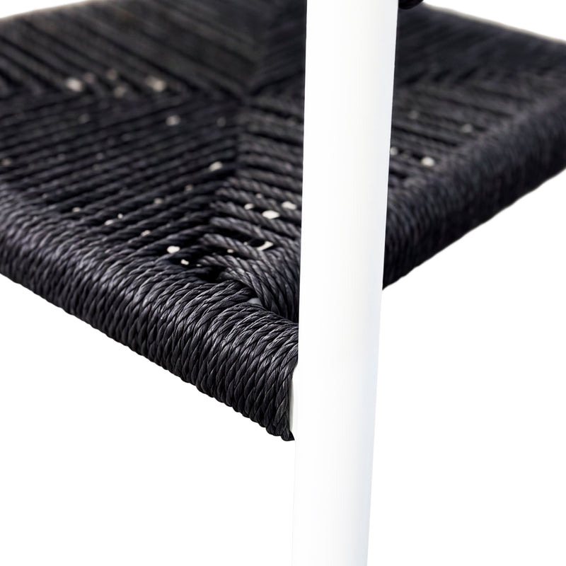 Load image into Gallery viewer, Mona 7777 Loop Chair for Outdoor and Indoor Use, Black - MONA 7777
