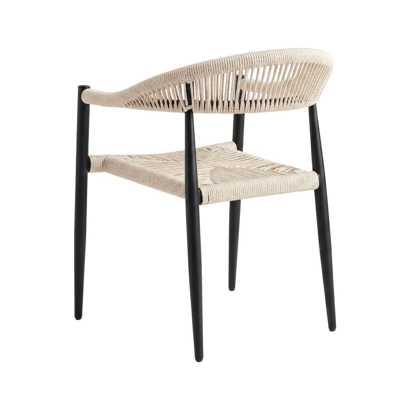 Cargue la imagen en el visor de la galería, Silla Mona 1080 de Lazo para Exterior e Interior Color negro & beige - MONA 1080
