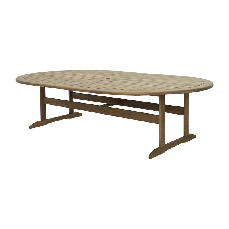 Cargue la imagen en el visor de la galería, Mesa de comedor Montreal ovalada 2.7 M color Café - HUC11