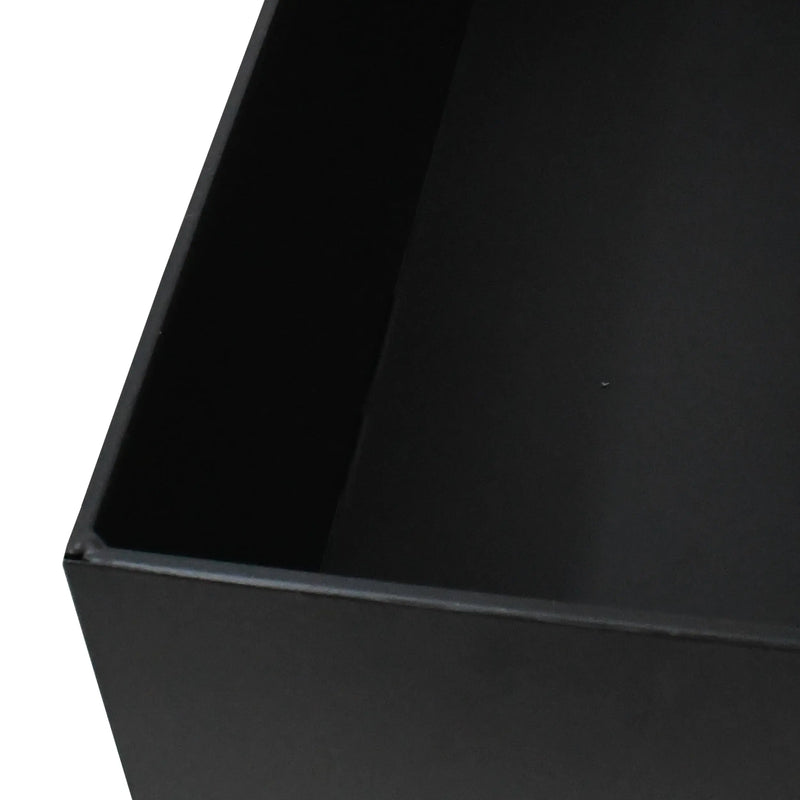 Cargue la imagen en el visor de la galería, Macetero alto aluminio rectangular 2 niveles negro 89822B CasaEaster